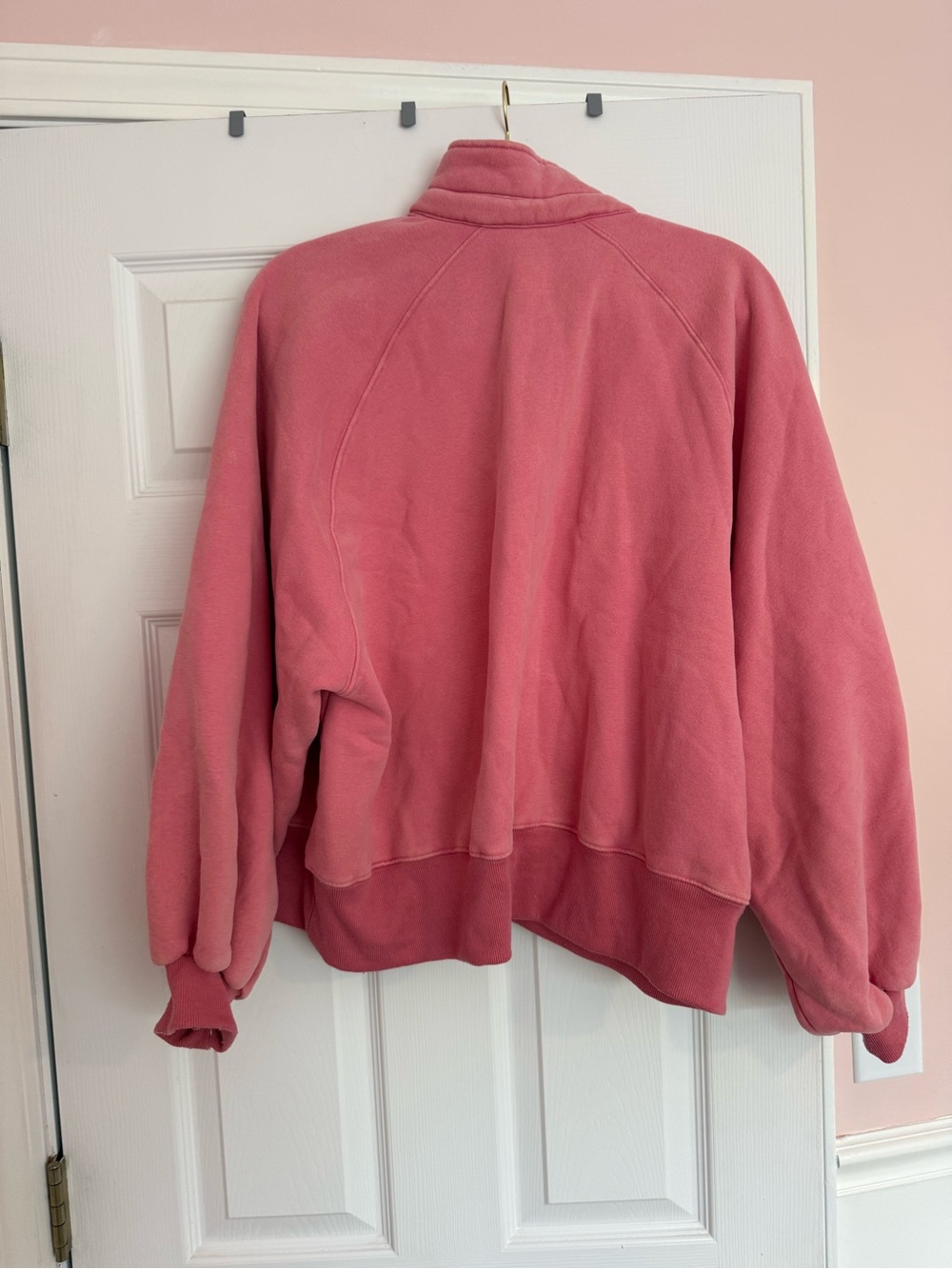 vestique Coral Pink Fleece Hoodie - Picture 3 of 4